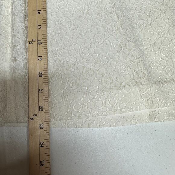 Nine West Pencil skirt Suit Size 10 2pc White Lace Short Sleeve Tea Wedding - Picture 11 of 11